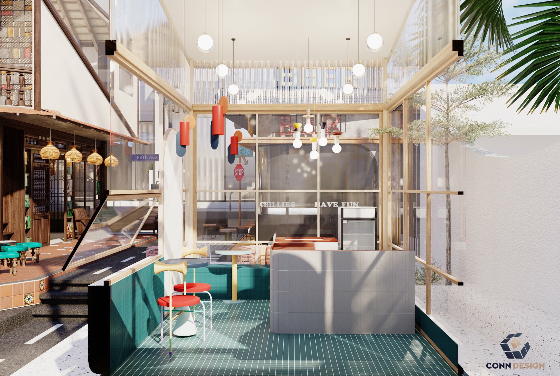 hình ảnh thiết kế quán cafe zenta house