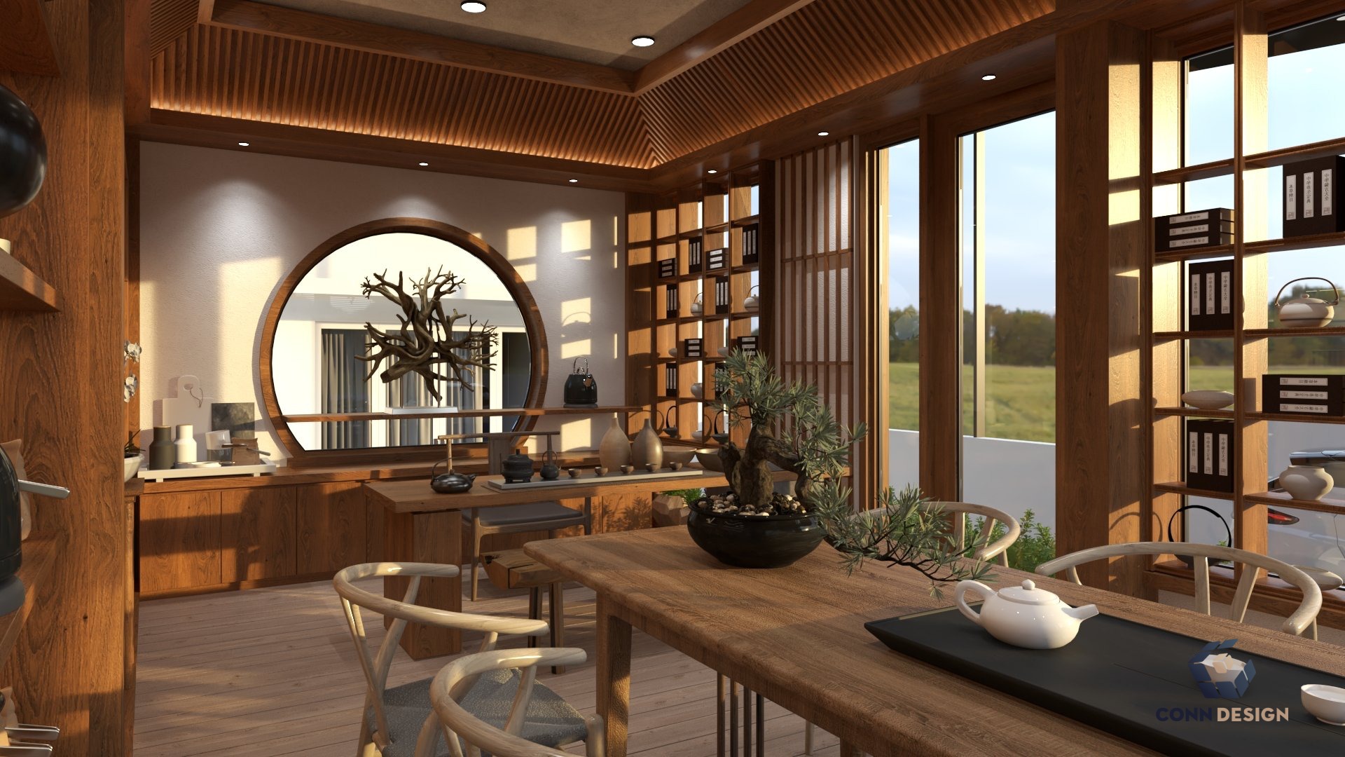 Thiết kế nội thất quán trà Oloong Phúc Sơn
