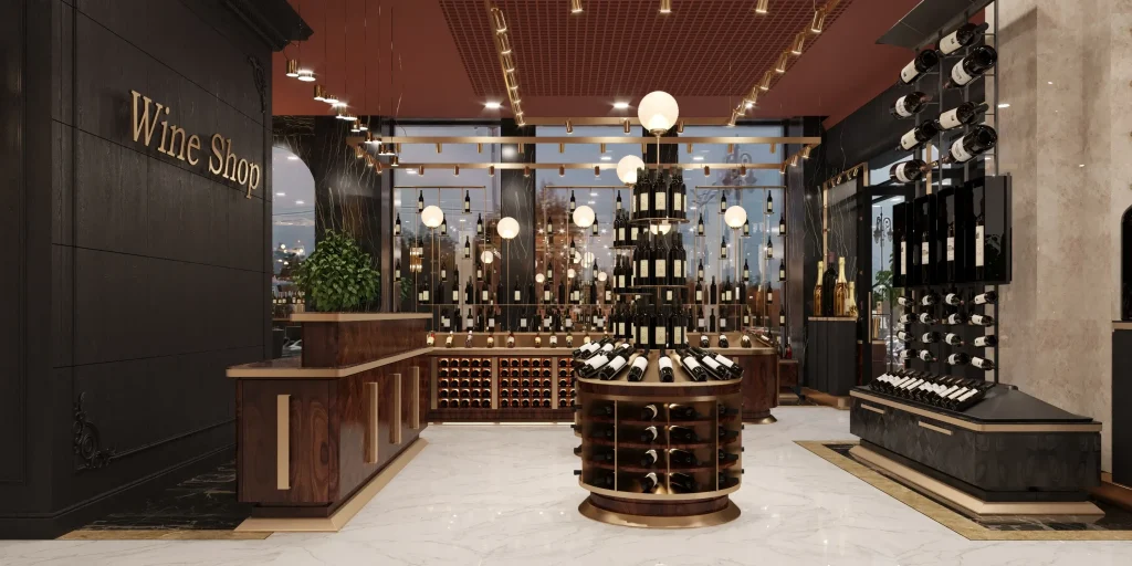 mẫu thiết kế showroom rượu đẹp