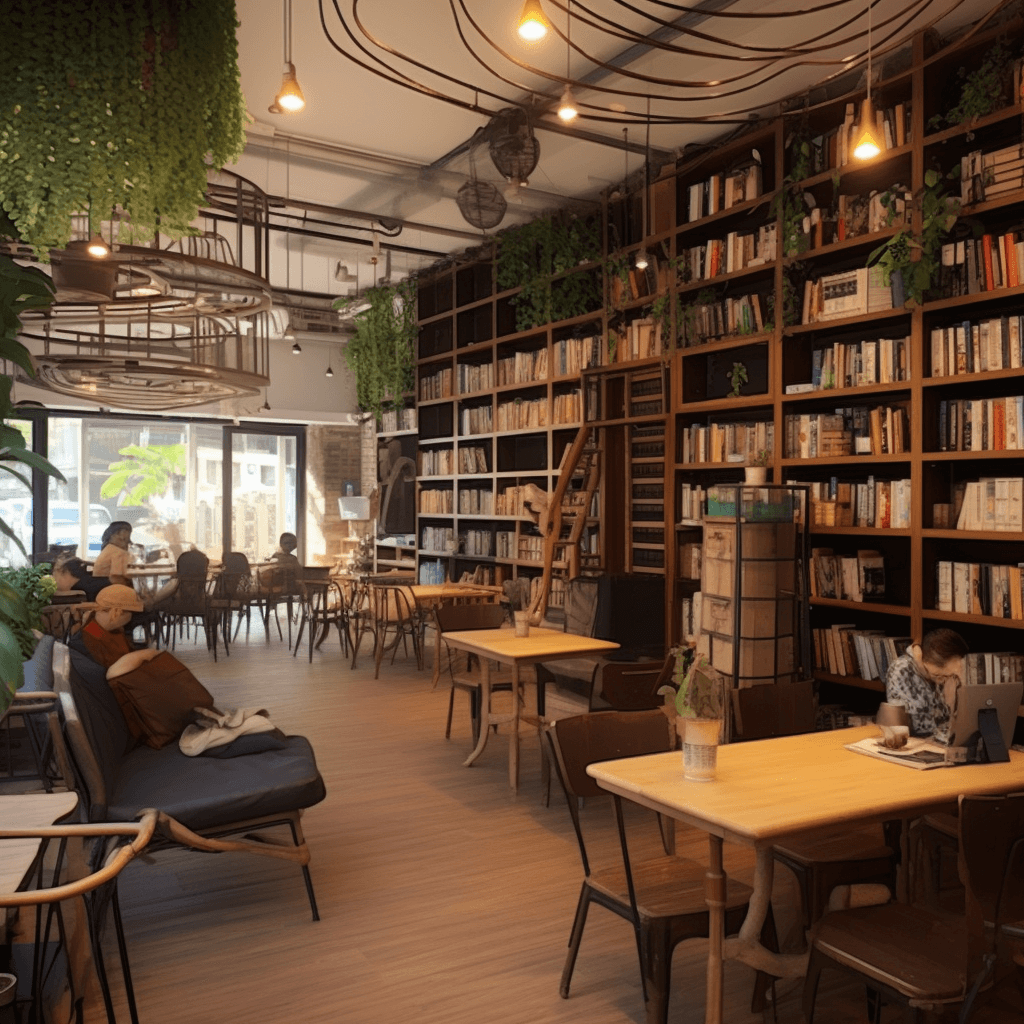 Thiết kế quán cafe học bài gần gũi và thoải mái với không gian mở, dễ dàng đón nhận ánh sáng