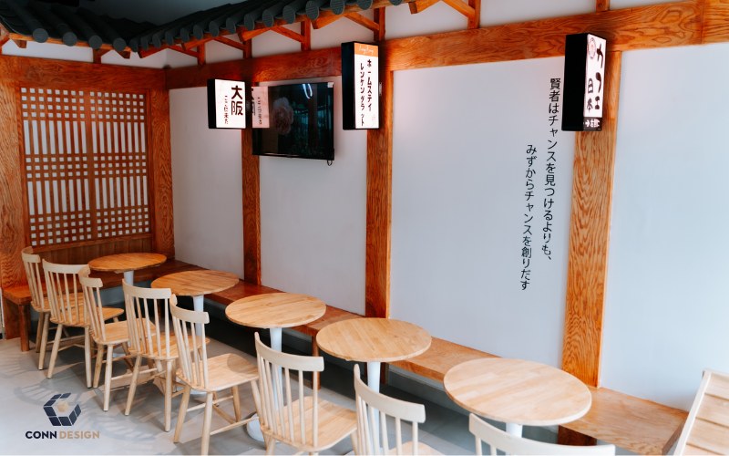 thiết kế quán cafe phong cách nhật bản 
