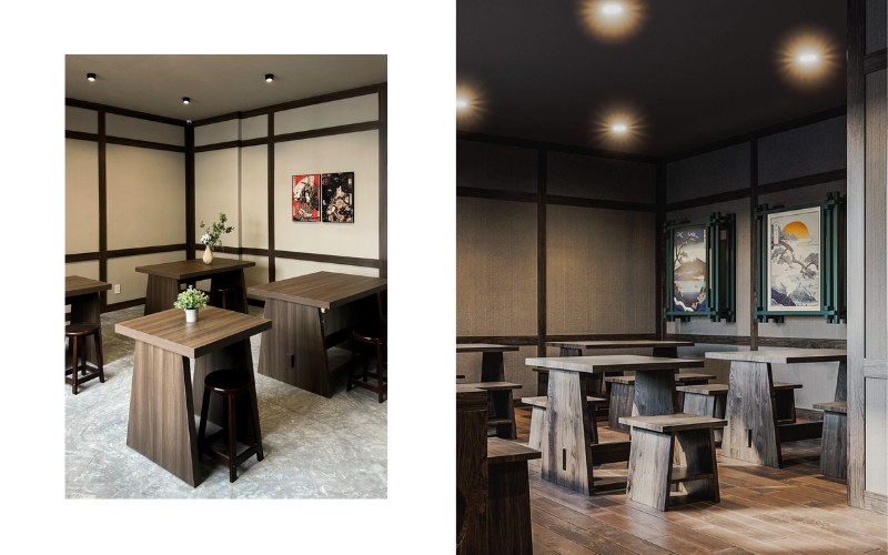thiết kế quán cafe phong cách nhật bản 
